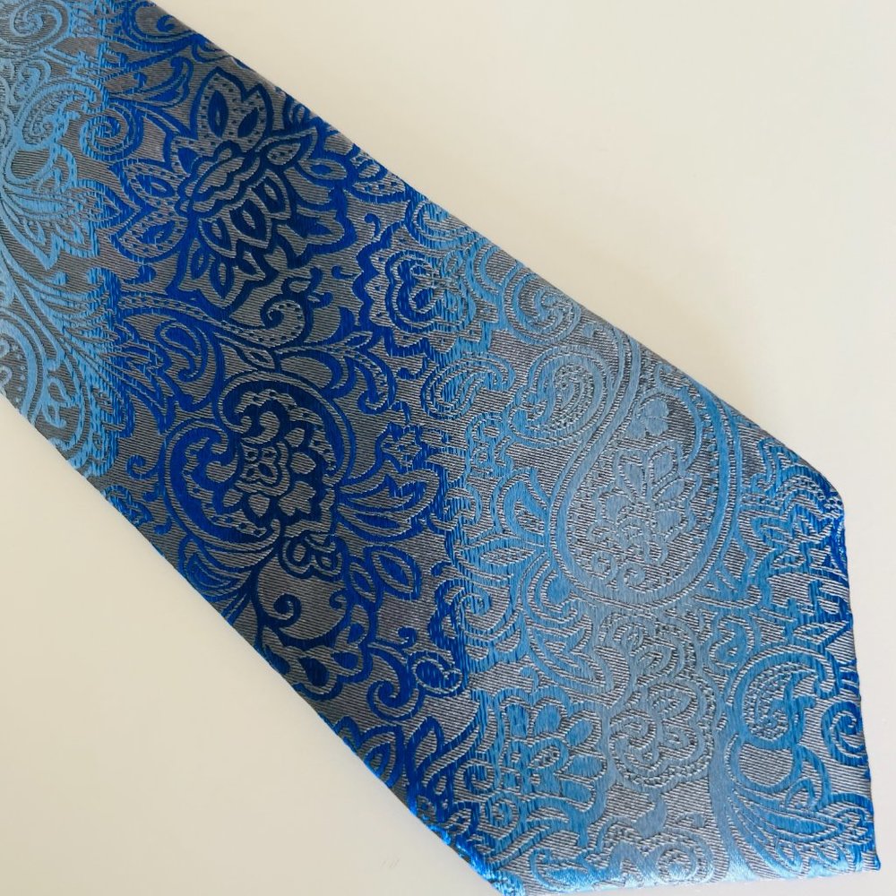 ALFANI 100% Silk Slim Tie EUC